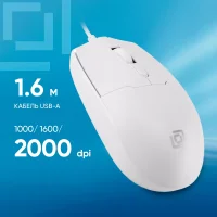 Мышь Oklick 147M (белый) фото 1